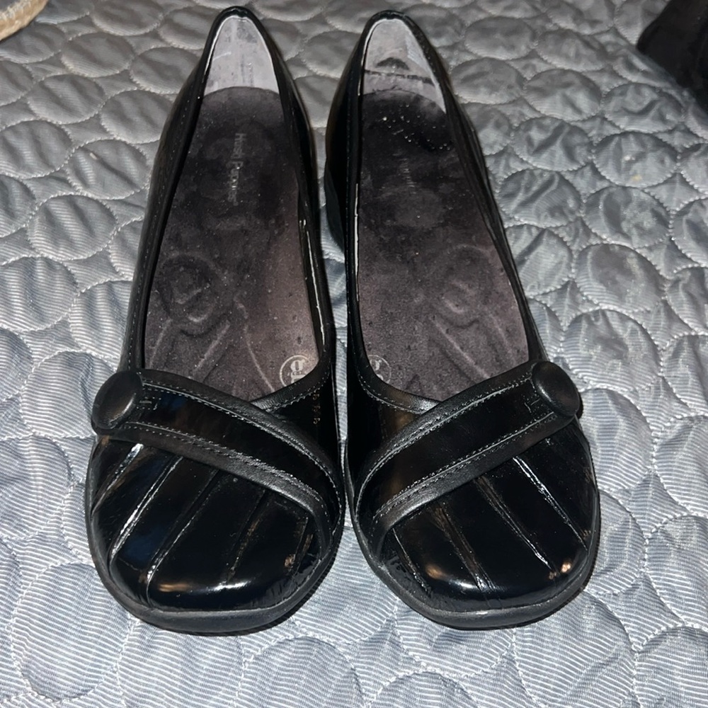 Maryjane hush puppy black shoe 9